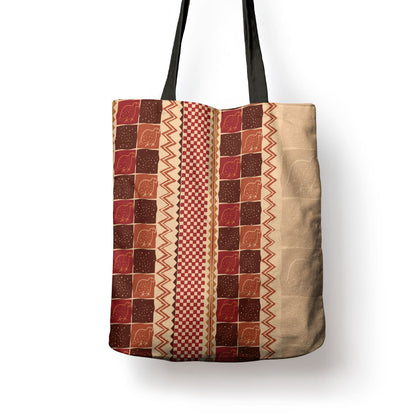 Zimbabwe Heritage Kudhinda Inspired Print Tote Bag