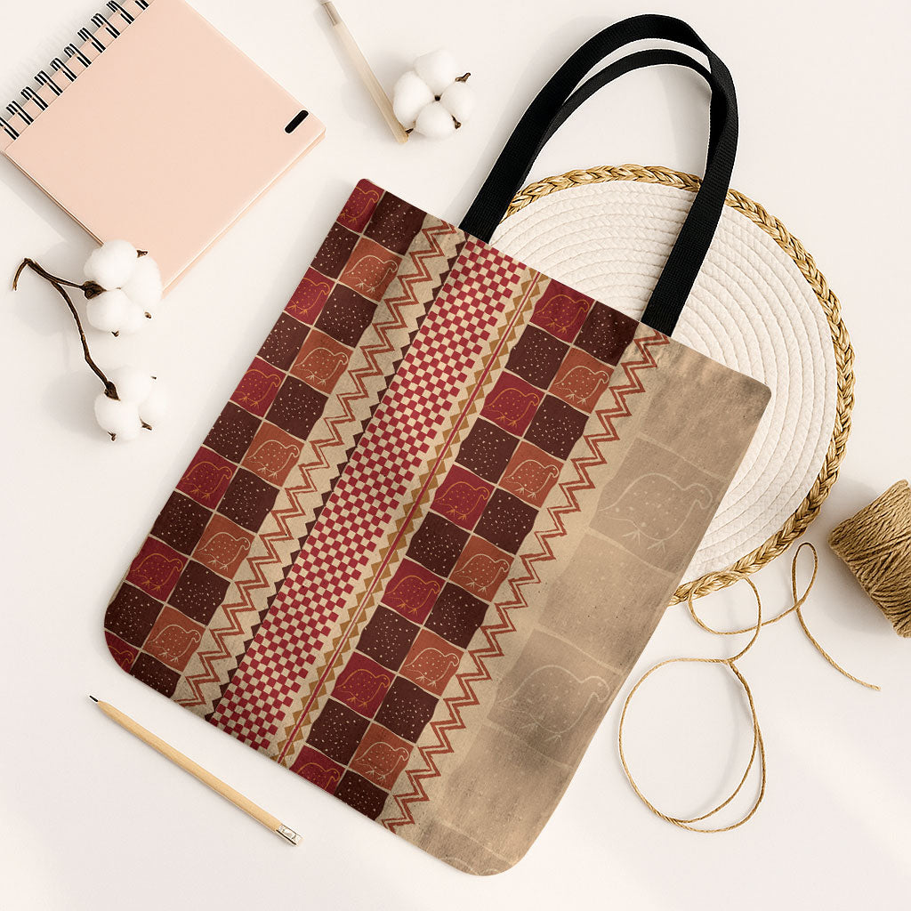 Zimbabwe Heritage Kudhinda Inspired Print Tote Bag