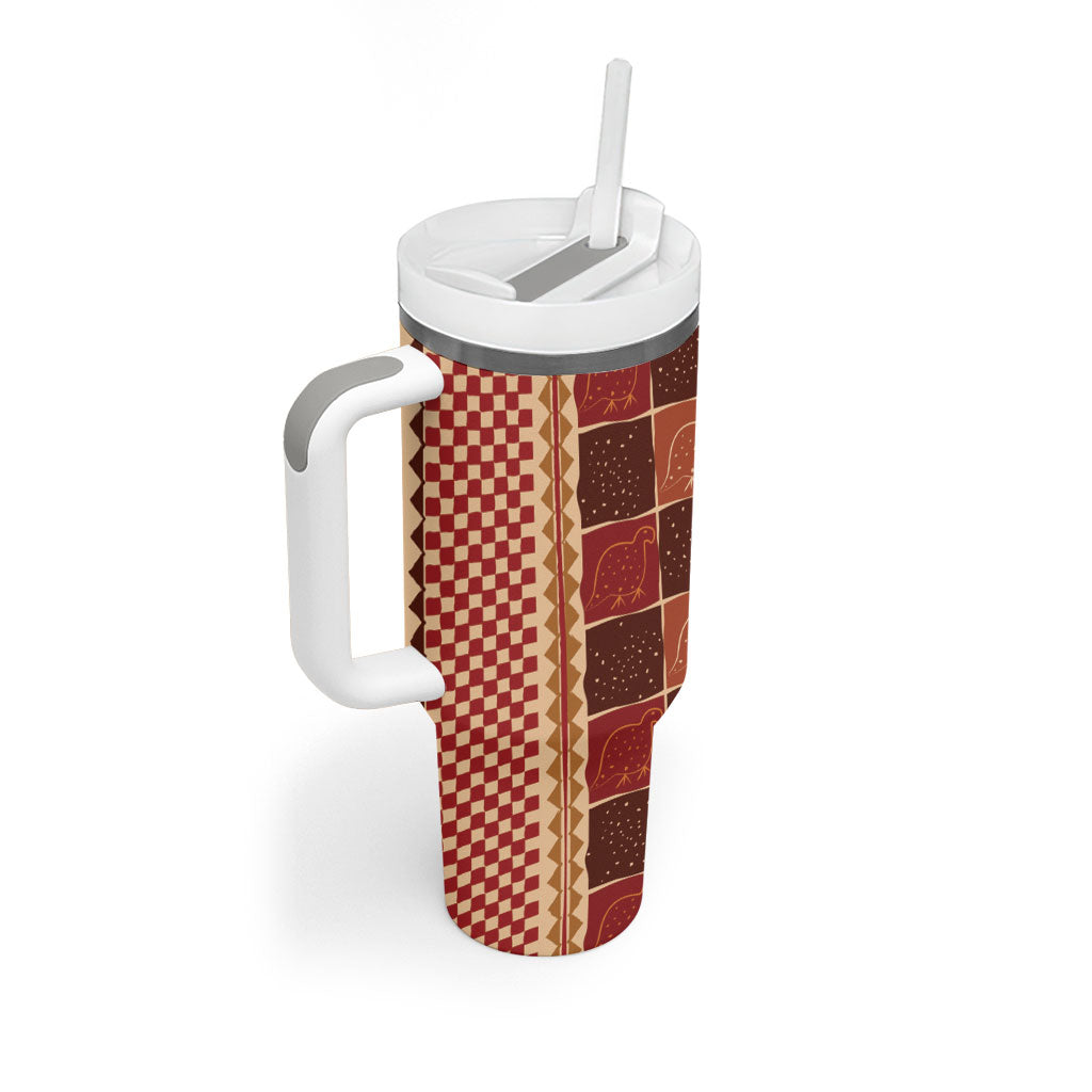Zimbabwe Heritage Kudhinda Inspired Print Tumbler With Handle