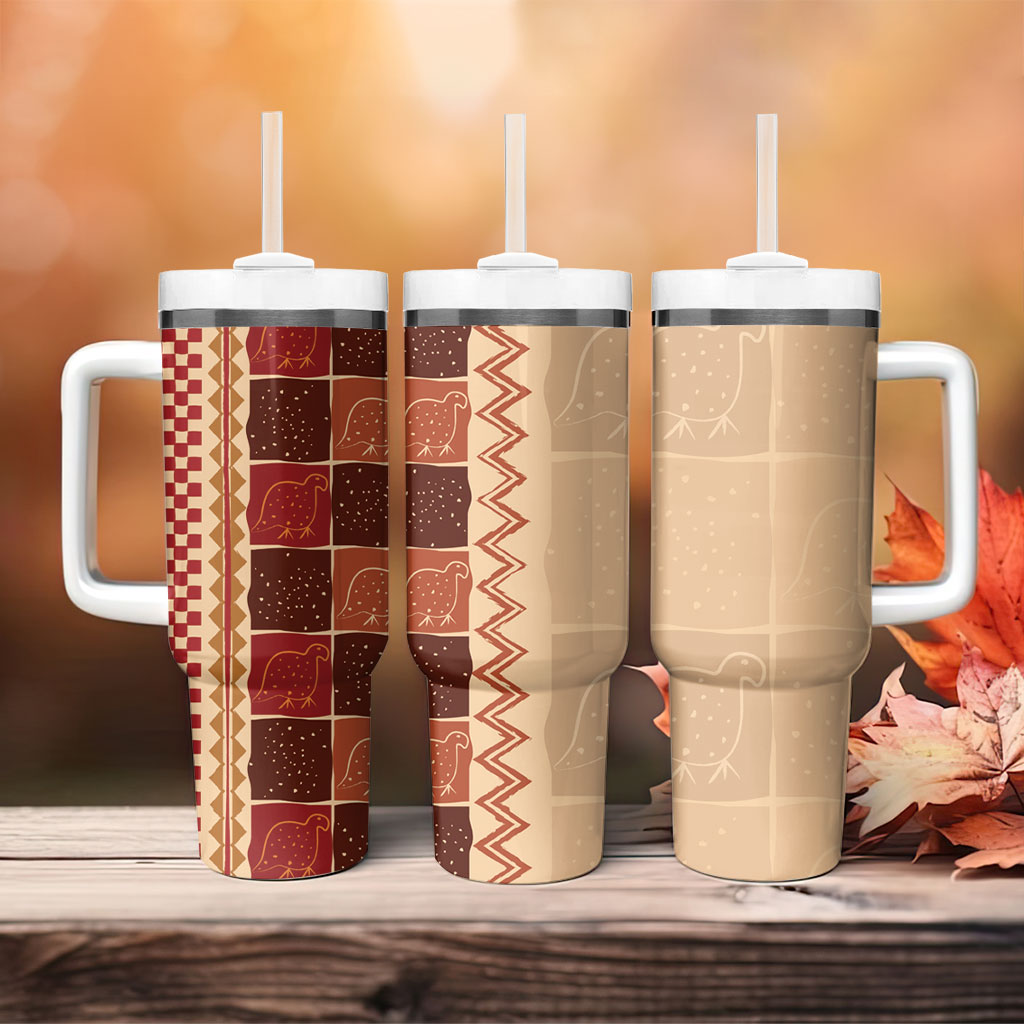 Zimbabwe Heritage Kudhinda Inspired Print Tumbler With Handle