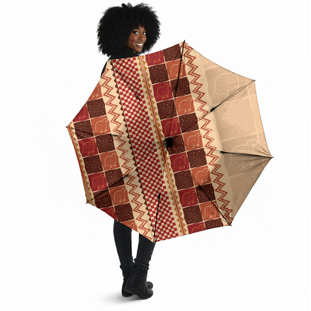 Zimbabwe Heritage Kudhinda Inspired Print Umbrella
