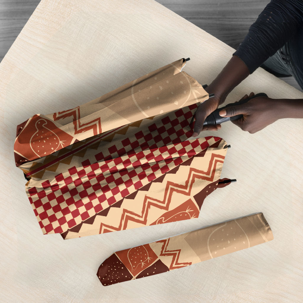 Zimbabwe Heritage Kudhinda Inspired Print Umbrella