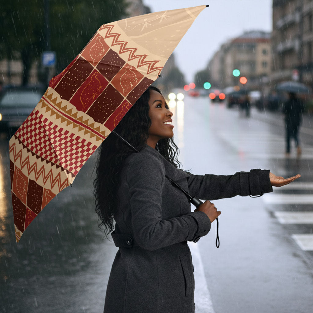Zimbabwe Heritage Kudhinda Inspired Print Umbrella
