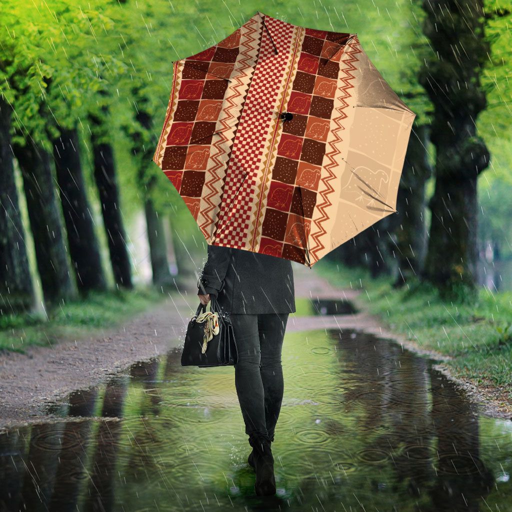 Zimbabwe Heritage Kudhinda Inspired Print Umbrella