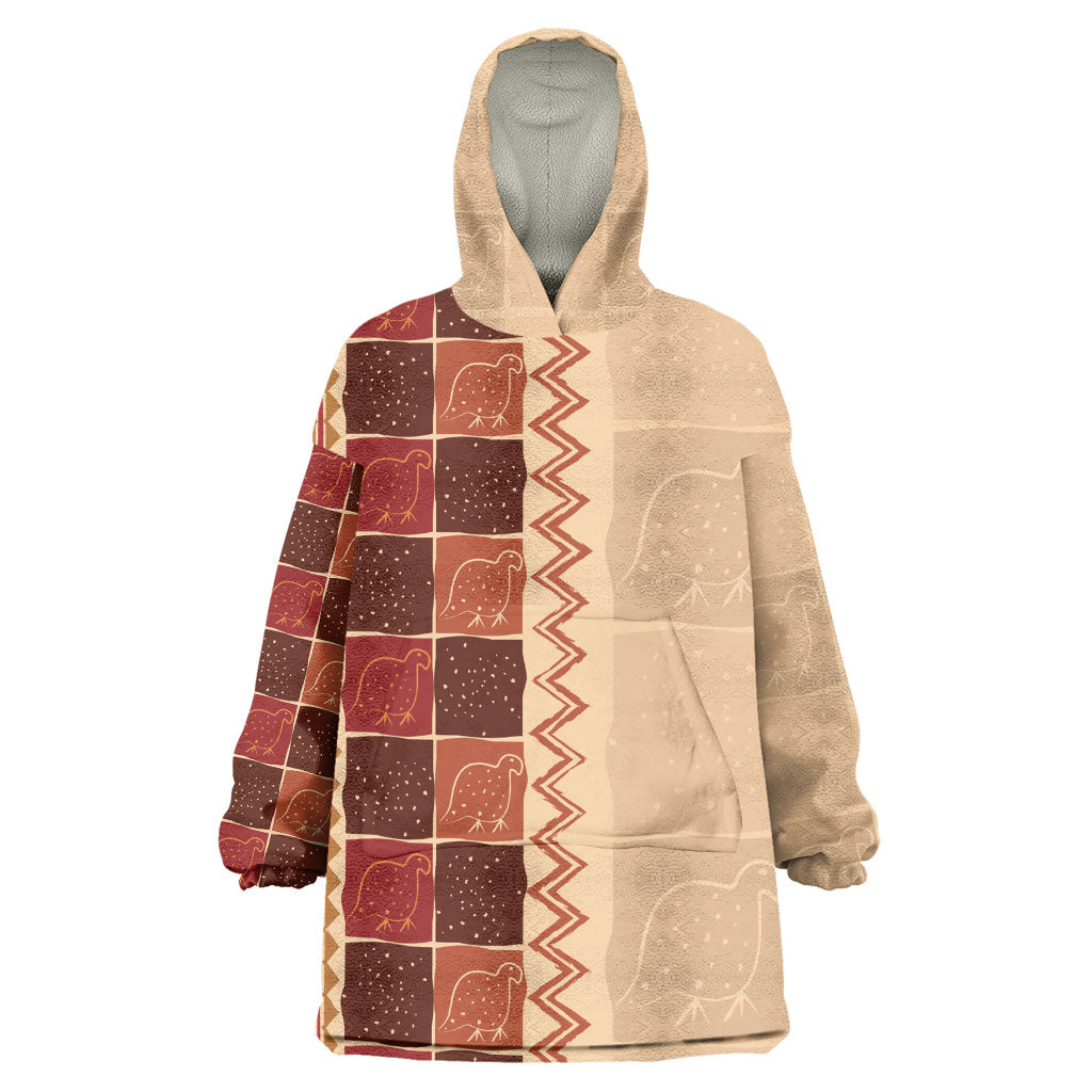 Zimbabwe Heritage Kudhinda Inspired Print Wearable Blanket Hoodie