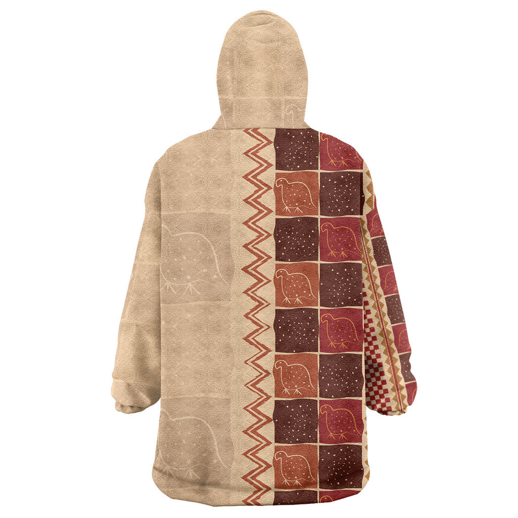 Zimbabwe Heritage Kudhinda Inspired Print Wearable Blanket Hoodie