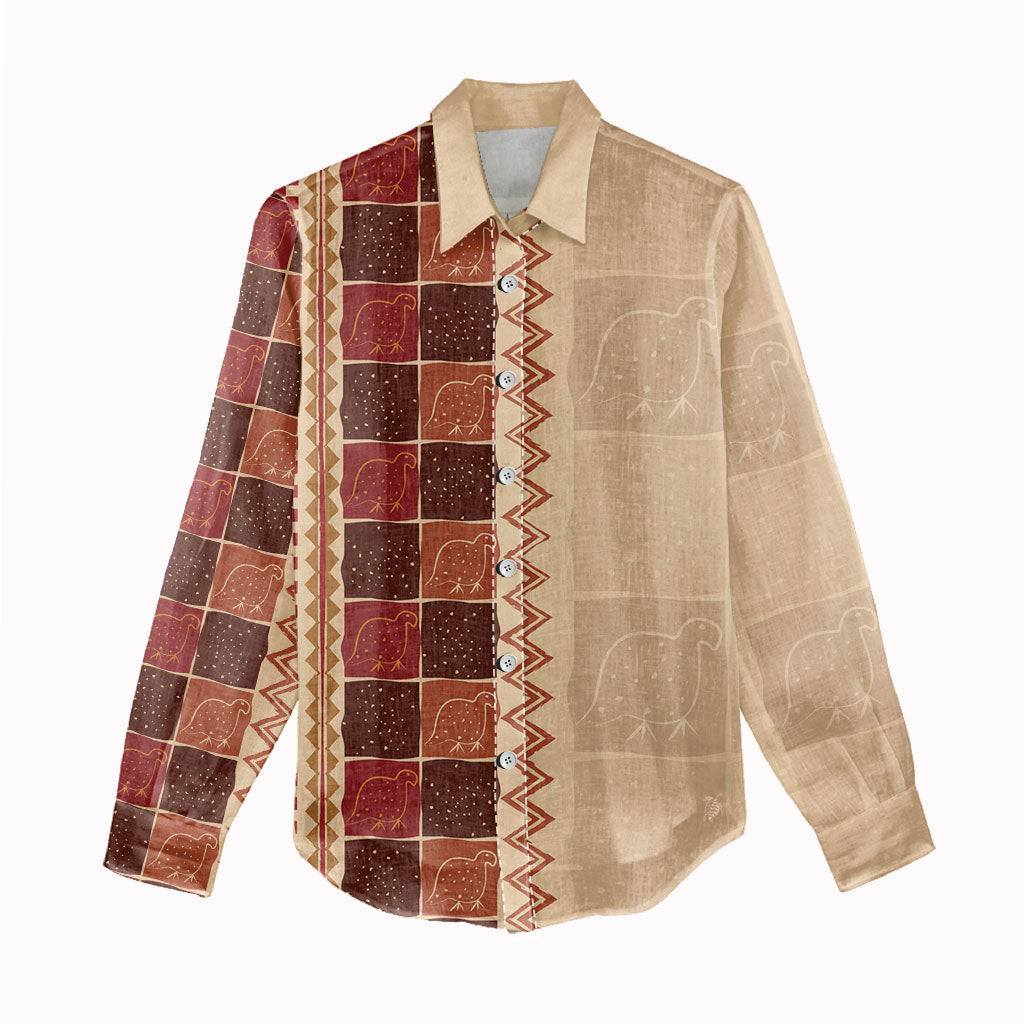 Zimbabwe Heritage Kudhinda Inspired Print Women Casual Shirt