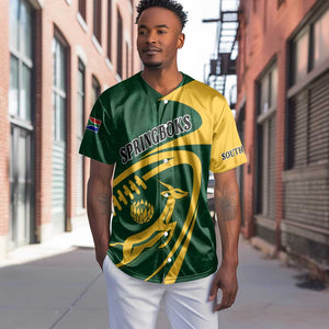 Personalised South Africa Rugby Baseball Jersey Bokke Champions Sporty Dynamics