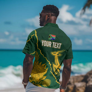 Personalised South Africa Rugby 2023 Hawaiian Shirt Bokke Champions Kente Ethnic