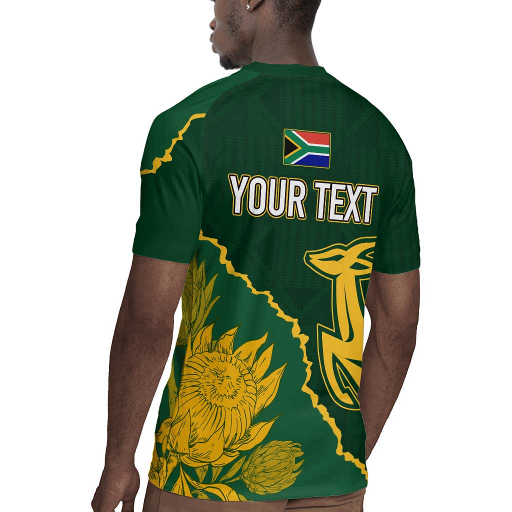 Personalised South Africa Rugby 2023 Rugby Jersey Bokke Champions Kente Ethnic