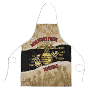 Montfort Point Marines Apron African American First To Fight Prejudice