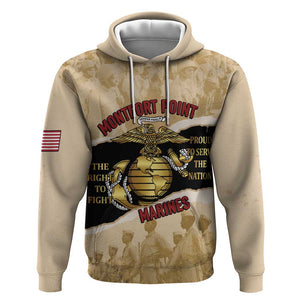 Montfort Point Marines Hoodie African American First To Fight Prejudice