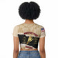 Montfort Point Marines Raglan Cropped T shirt African American First To Fight Prejudice