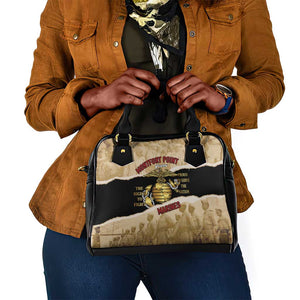 Montfort Point Marines Shoulder Handbag African American First To Fight Prejudice