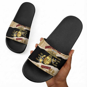 Montfort Point Marines Slide Sandals African American First To Fight Prejudice