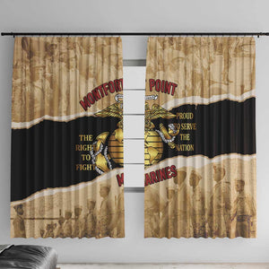 Montfort Point Marines Window Curtain African American First To Fight Prejudice