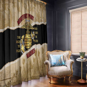 Montfort Point Marines Window Curtain African American First To Fight Prejudice