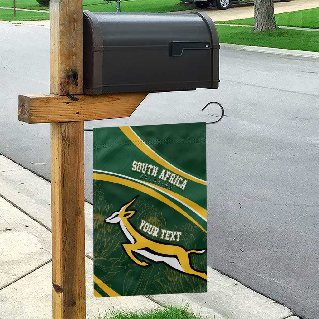 South Africa Rugby Personalized Bokke Garden Flag Springboks - Stronger Together - African Pride