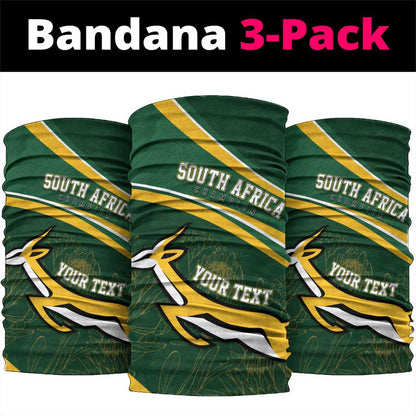 South Africa Rugby Personalized Bokke Neck Gaiter Springboks - Stronger Together LT7