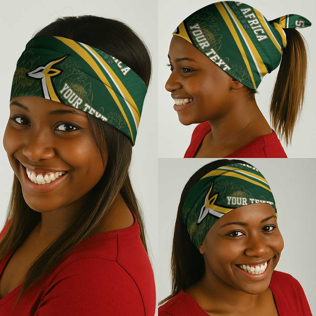 South Africa Rugby Personalized Bokke Neck Gaiter Springboks - Stronger Together LT7