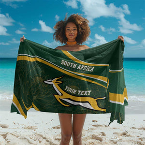 South Africa Rugby Personalized Bokke Sarong Springboks - Stronger Together - African Pride
