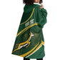 South Africa Rugby Personalized Bokke Wearable Blanket Hoodie Springboks - Stronger Together - African Pride