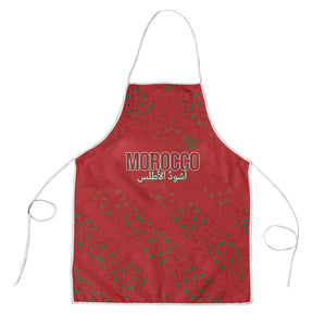 Morocco Football Atlas Lionesses Apron Arabesque Motif