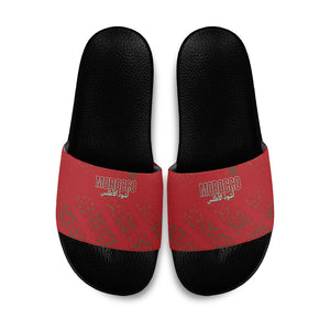 Morocco Football Atlas Lionesses Slide Sandals Arabesque Motif