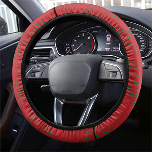 Morocco Football Atlas Lionesses Steering Wheel Cover Arabesque Motif
