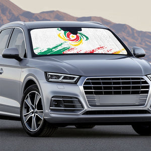 Cameroon Les Lionnes Indomptables Football Auto Sun Shade Toghu Pattern
