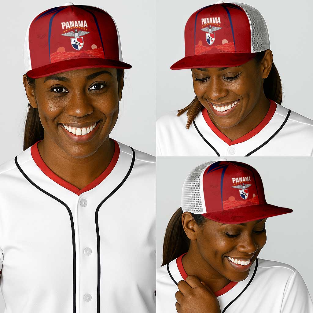 Afro-Panama Football 2026 Baseball Net Cap La Marea Roja Making History - African Pride