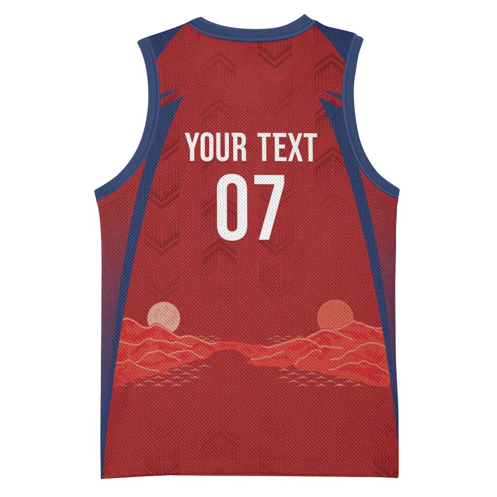 Afro-Panama Football 2026 Custom Basketball Jersey La Marea Roja Making History - African Pride