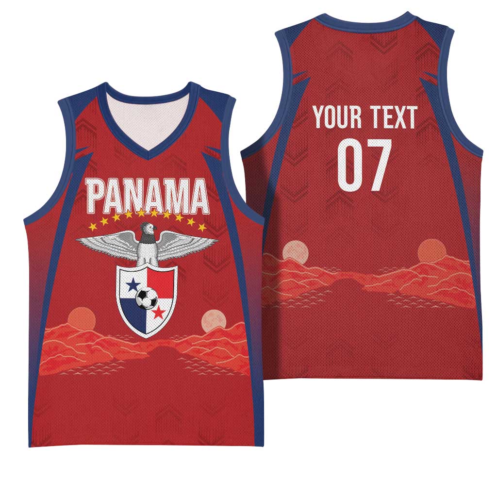 Afro-Panama Football 2026 Custom Basketball Jersey La Marea Roja Making History - African Pride