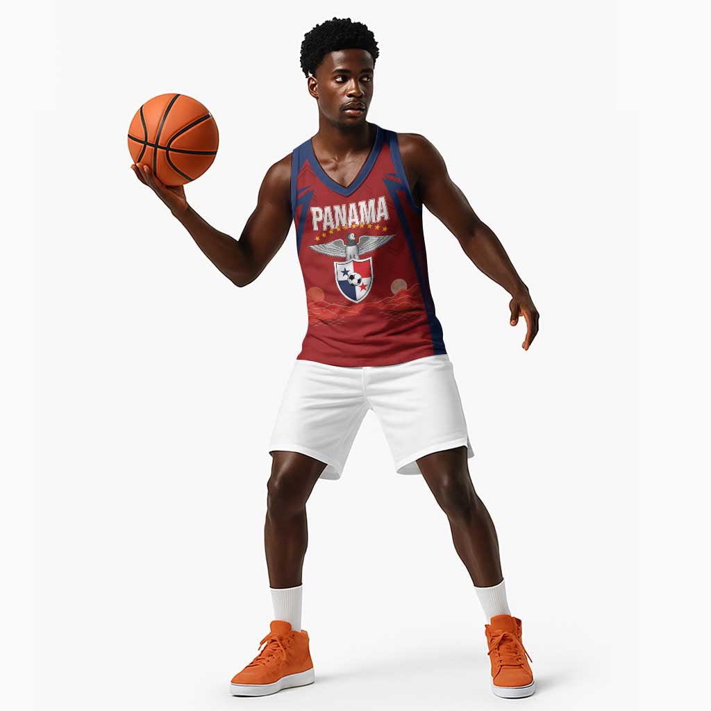 Afro-Panama Football 2026 Custom Basketball Jersey La Marea Roja Making History - African Pride