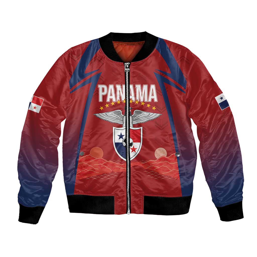 Afro-Panama Football 2026 Custom Bomber Jacket La Marea Roja Making History - African Pride
