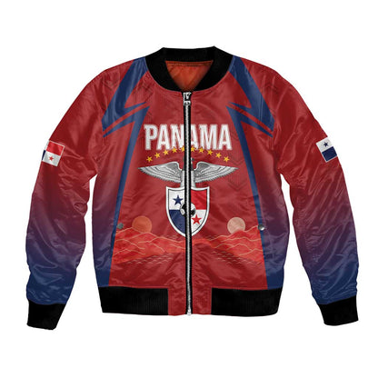 Afro-Panama Football 2026 Custom Bomber Jacket La Marea Roja Making History - African Pride