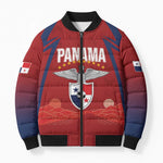 Afro-Panama Football 2026 Custom Bomber Puffer Jacket La Marea Roja Making History - African Pride