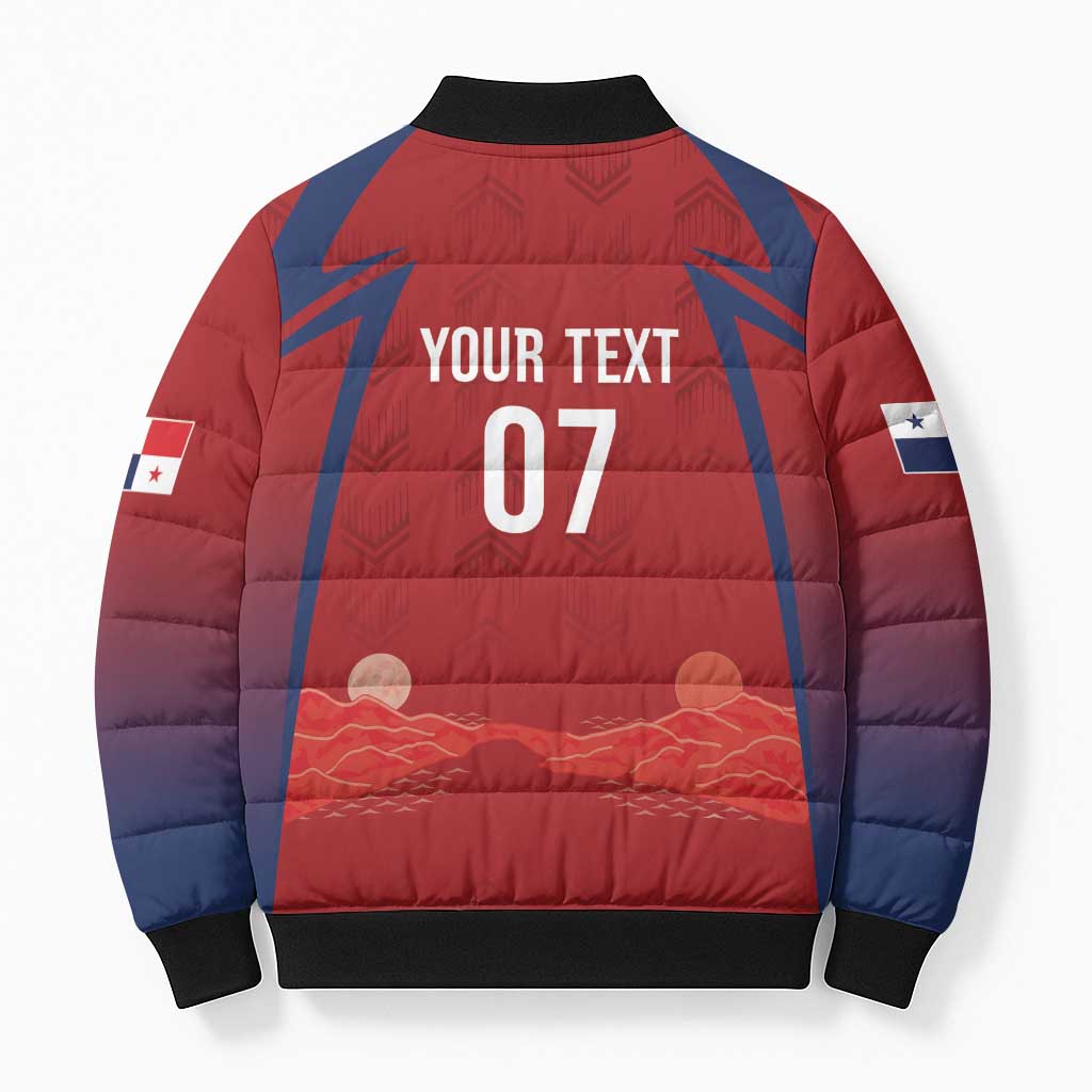 Afro-Panama Football 2026 Custom Bomber Puffer Jacket La Marea Roja Making History - African Pride