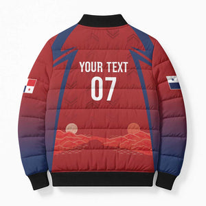 Afro-Panama Football 2026 Custom Bomber Puffer Jacket La Marea Roja Making History - African Pride