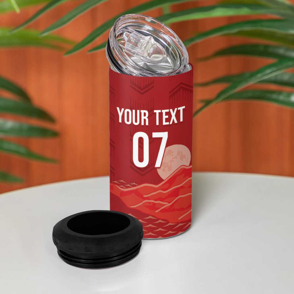 Afro-Panama Football 2026 Custom 4 in 1 Can Cooler Tumbler La Marea Roja Making History - African Pride