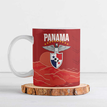 Afro-Panama Football 2026 Custom Ceramic Mug La Marea Roja Making History - African Pride