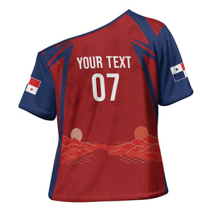Afro-Panama Football 2026 Custom Cross Shoulder Shirt La Marea Roja Making History - African Pride