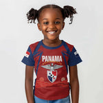 Afro-Panama Football 2026 Custom Kid T shirt La Marea Roja Making History LT7