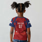 Afro-Panama Football 2026 Custom Kid T shirt La Marea Roja Making History LT7