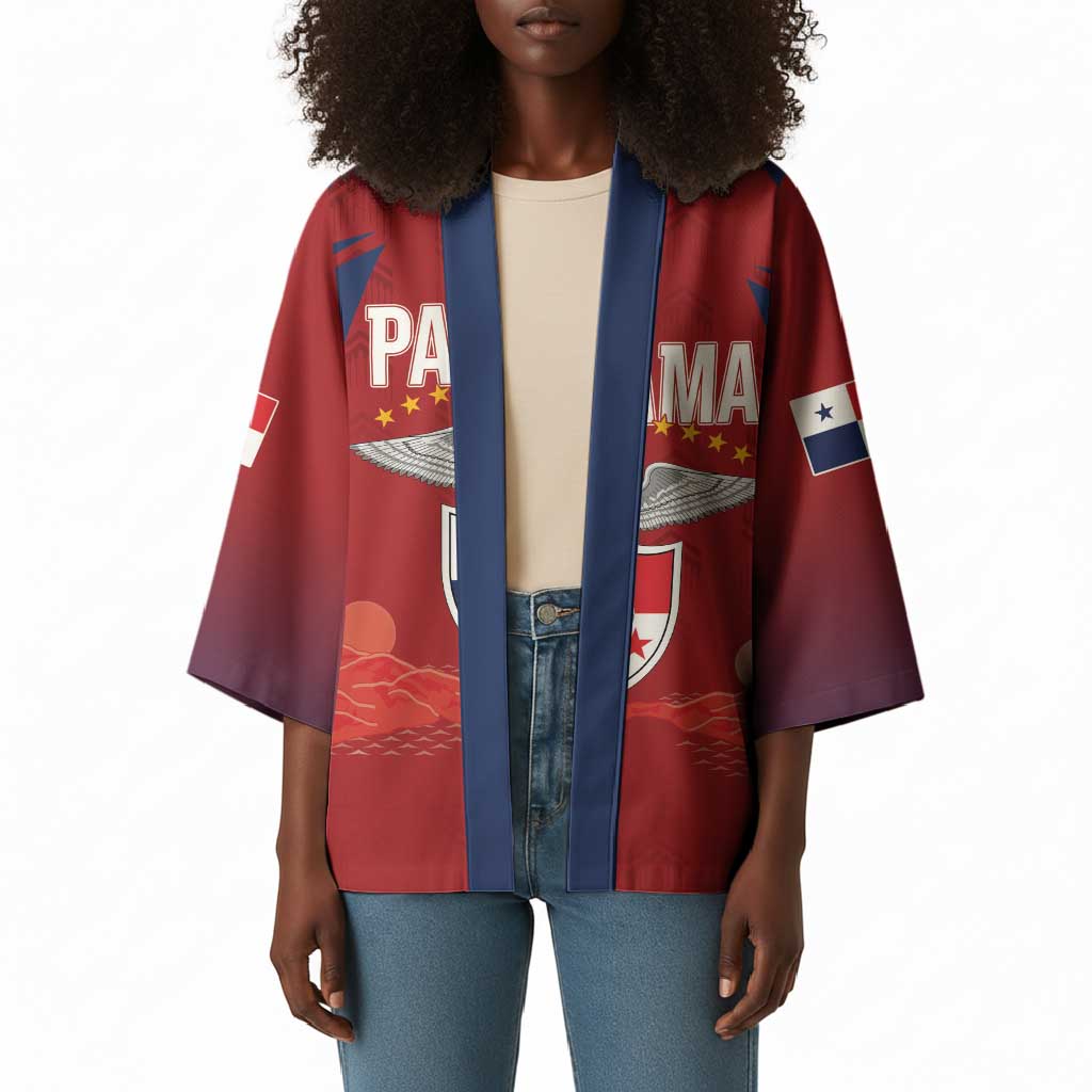 Afro-Panama Football 2026 Custom Kimono La Marea Roja Making History - African Pride