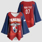 Afro-Panama Football 2026 Custom Kimono Sleeve Blouse La Marea Roja Making History - African Pride