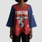 Afro-Panama Football 2026 Custom Kimono Sleeve Blouse La Marea Roja Making History - African Pride