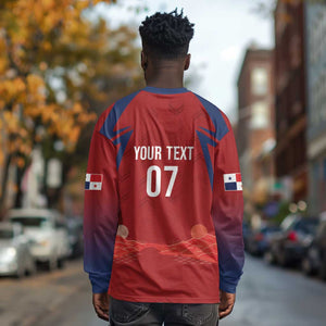 Afro-Panama Football 2026 Custom Long Sleeve Shirt La Marea Roja Making History - African Pride