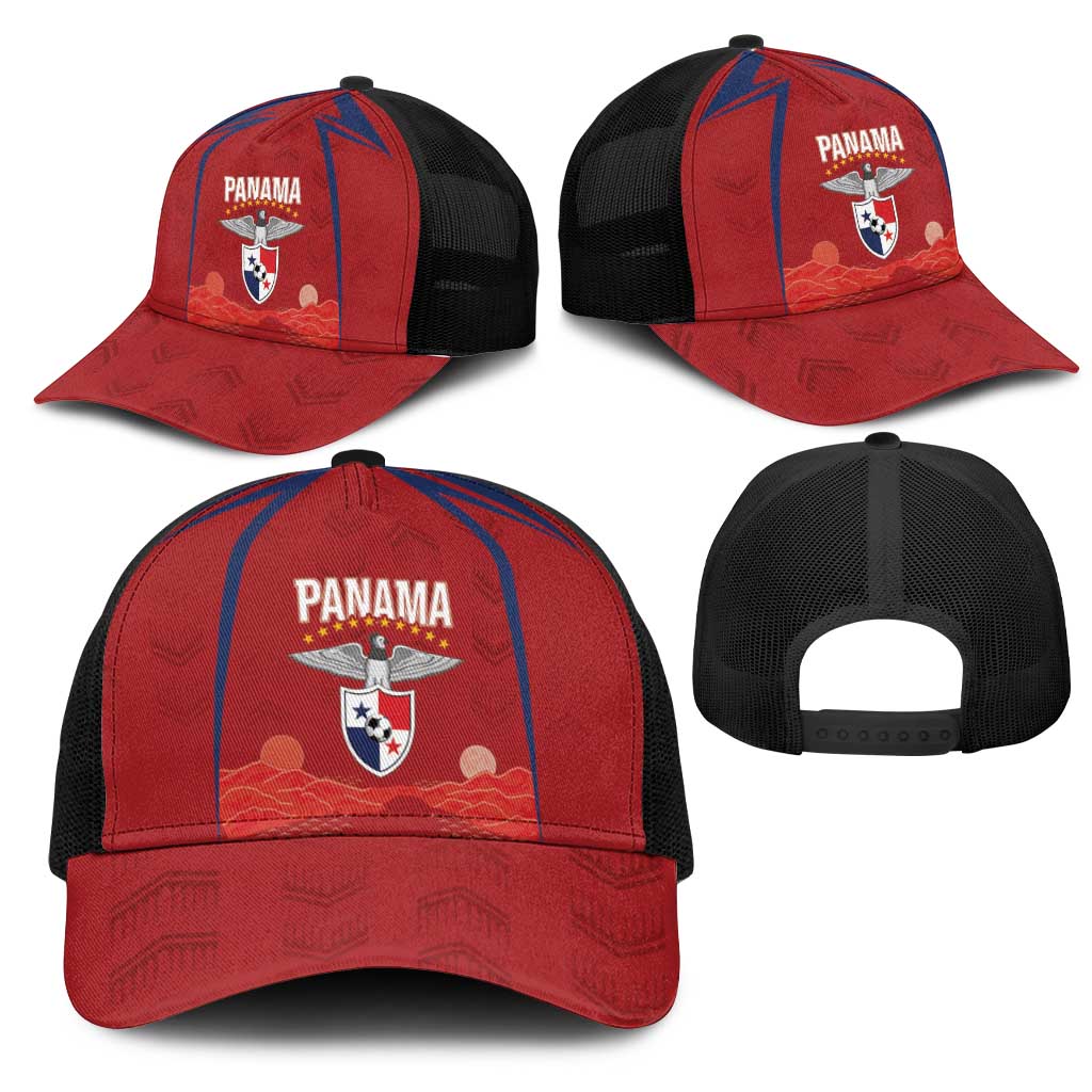 Afro-Panama Football 2026 Mesh Trucker Cap La Marea Roja Making History - African Pride