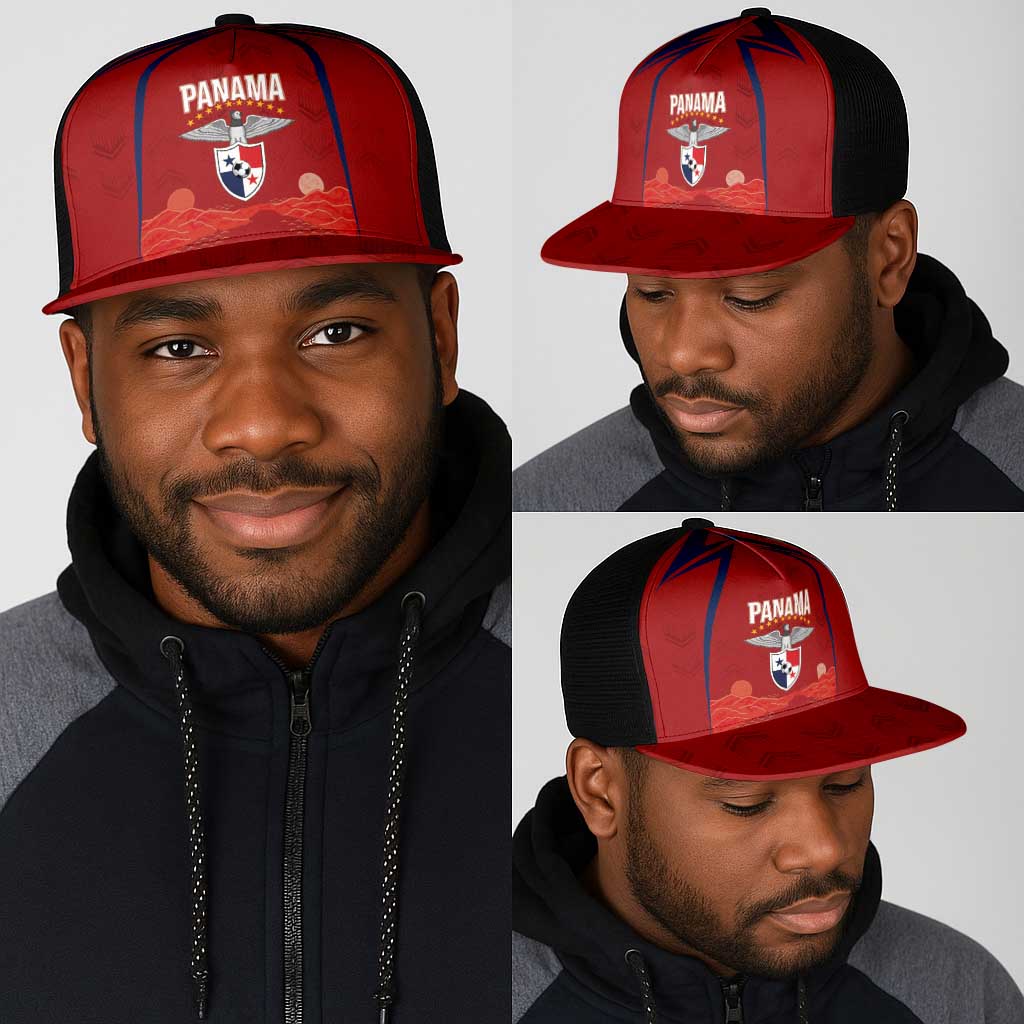 Afro-Panama Football 2026 Mesh Trucker Cap La Marea Roja Making History - African Pride